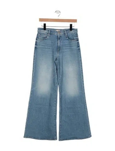 Pre-owned Mother High-rise Flared Jeans In Blue