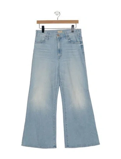 Pre-owned Mother High-rise Flared Jeans In Blue