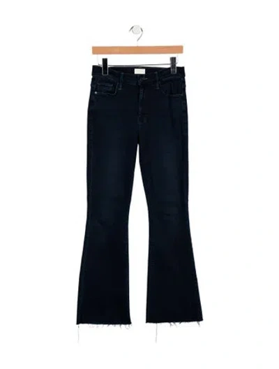 Pre-owned Mother High-rise Flared Jeans In Blue