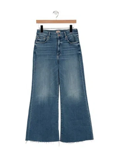 Pre-owned Mother High-rise Flared Jeans In Blue
