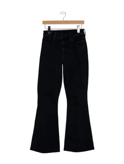 Pre-owned Mother High-rise Flared Jeans In Blue