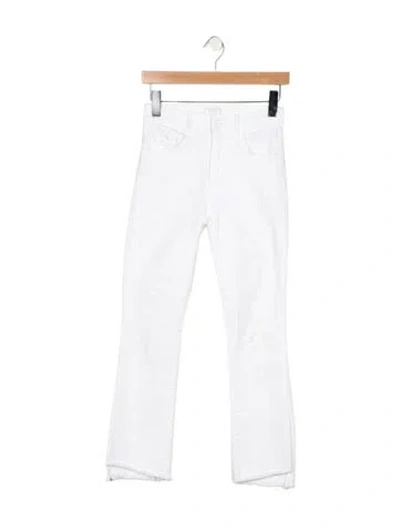 Pre-owned Mother High-rise Flared Jeans In Blue