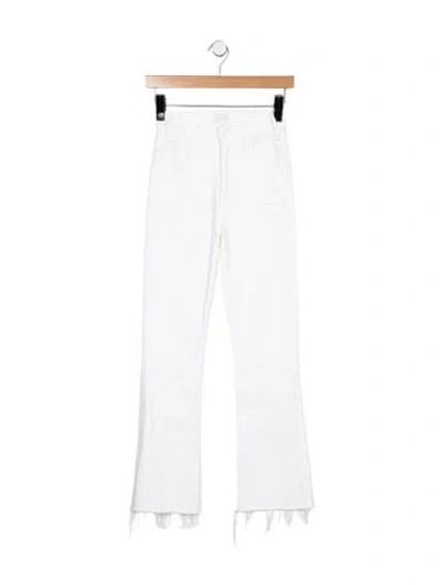 Pre-owned Mother High-rise Flared Jeans In Blue