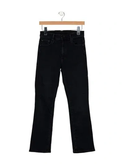 Pre-owned Mother High-rise Flared Jeans In Blue