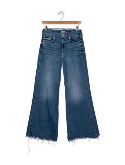Pre-owned Mother High-rise Flared Jeans In Blue
