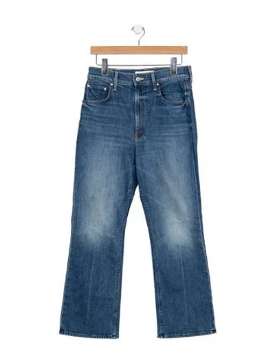 Pre-owned Mother High-rise Flared Jeans In Blue