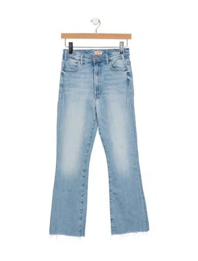 Pre-owned Mother High-rise Flared Jeans In Blue