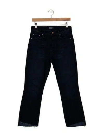 Pre-owned Mother High-rise Flared Jeans In Blue