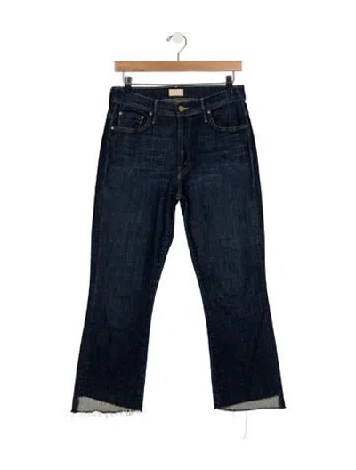 Pre-owned Mother High-rise Flared Jeans In Blue