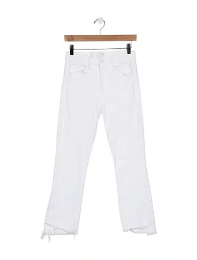 Pre-owned Mother High-rise Flared Jeans In Blue