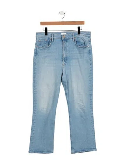 Pre-owned Mother High-rise Flared Jeans In Blue
