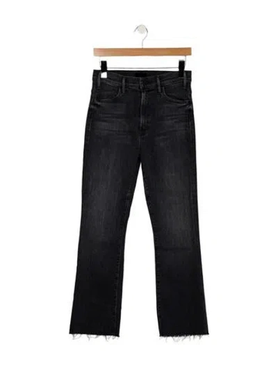 Pre-owned Mother High-rise Flared Jeans In Blue