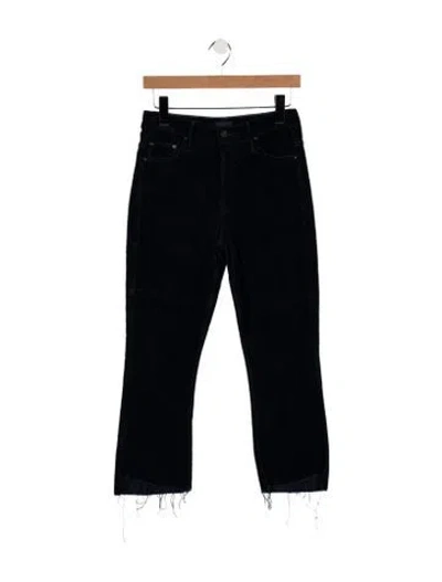 Pre-owned Mother High-rise Flared Jeans In Blue