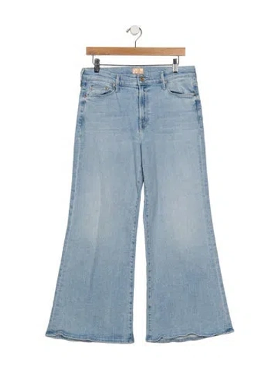 Pre-owned Mother High-rise Flared Jeans In Blue