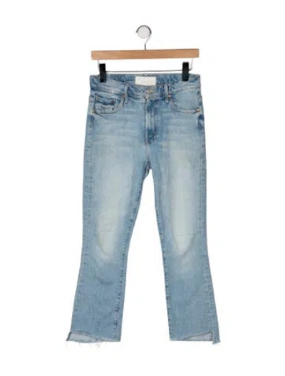 Pre-owned Mother High-rise Flared Jeans In Blue