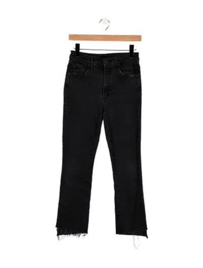 Pre-owned Mother High-rise Flared Jeans In Blue