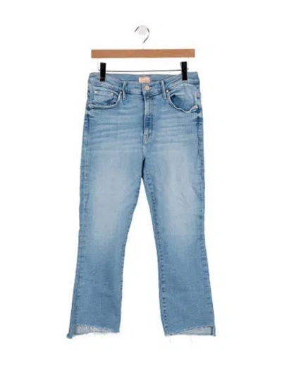 Pre-owned Mother High-rise Flared Jeans In Blue