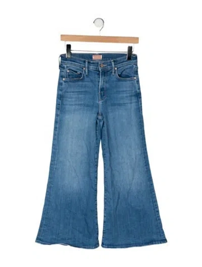 Pre-owned Mother High-rise Flared Jeans In Blue