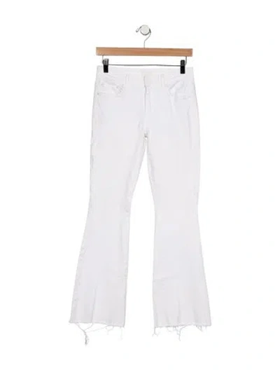 Pre-owned Mother High-rise Flared Jeans In Blue