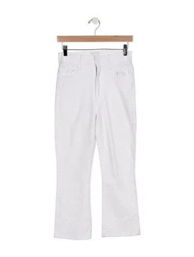 Pre-owned Mother High-rise Flared Jeans In Blue