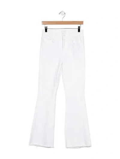 Pre-owned Mother High-rise Flared Jeans In Blue