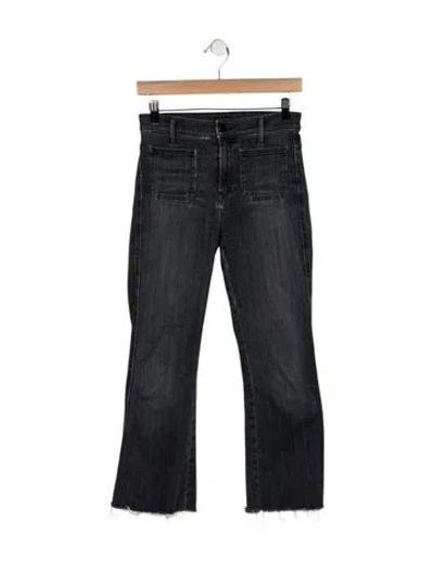 Pre-owned Mother High-rise Flared Jeans In Blue