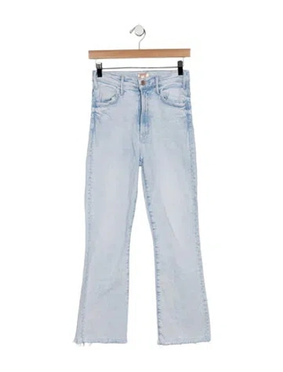 Pre-owned Mother High-rise Flared Jeans In Blue
