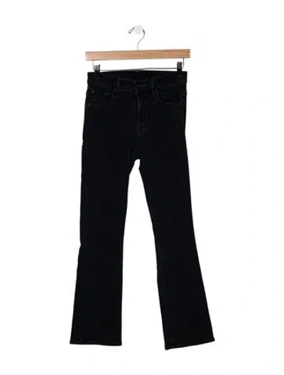 Pre-owned Mother High-rise Flared Jeans In Blue