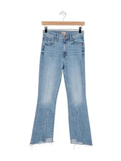 Pre-owned Mother High-rise Flared Jeans In Blue