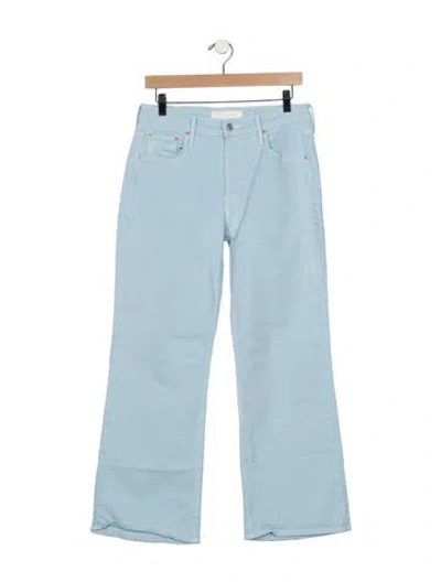 Pre-owned Mother High-rise Flared Jeans In Blue
