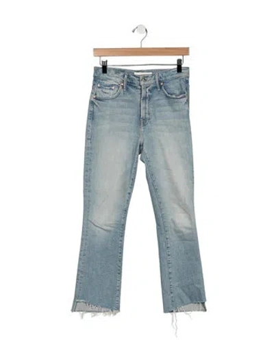 Pre-owned Mother High-rise Flared Jeans In Blue