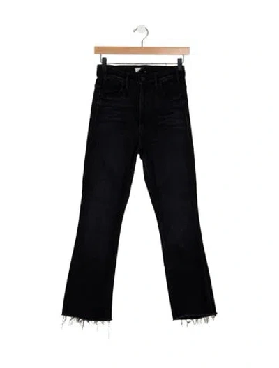 Pre-owned Mother High-rise Flared Jeans In Blue