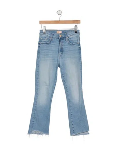 Pre-owned Mother High-rise Flared Jeans In Blue