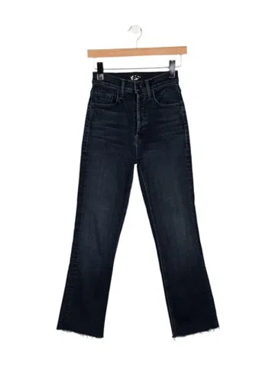 Pre-owned Mother High-rise Flared Jeans In Blue