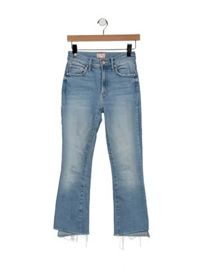 Pre-owned Mother High-rise Flared Jeans In Blue