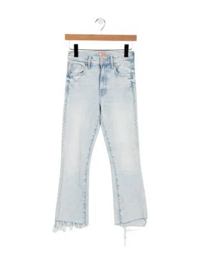 Pre-owned Mother High-rise Flared Jeans In Blue