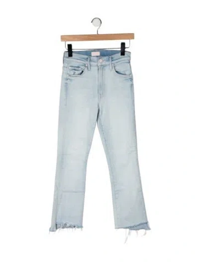 Pre-owned Mother High-rise Flared Jeans In Blue