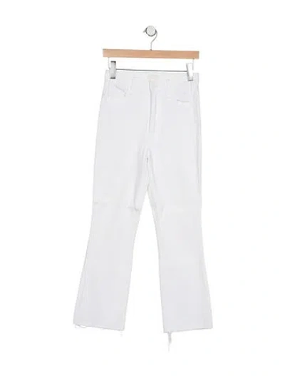 Pre-owned Mother High-rise Flared Jeans In Blue