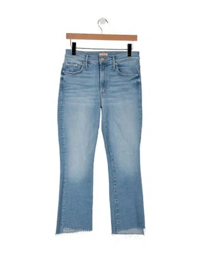 Pre-owned Mother High-rise Flared Jeans In Blue