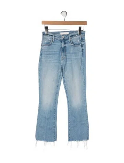 Pre-owned Mother High-rise Flared Jeans In Blue