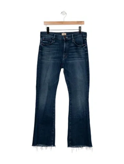 Pre-owned Mother High-rise Flared Jeans In Blue