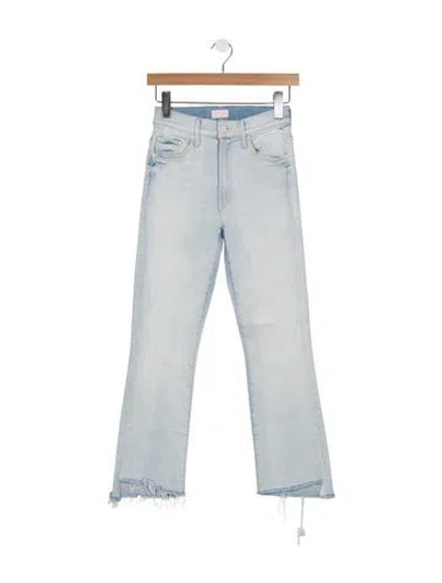 Pre-owned Mother High-rise Flared Jeans In Blue