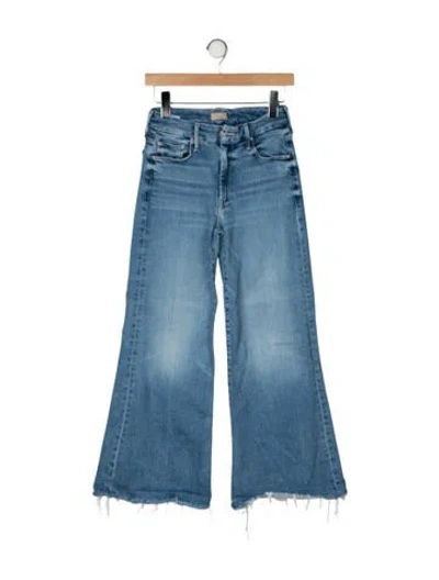 Pre-owned Mother High-rise Flared Jeans In Blue