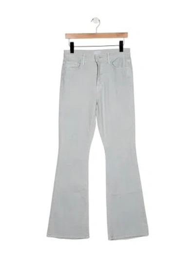 Pre-owned Mother High-rise Flared Jeans In Blue