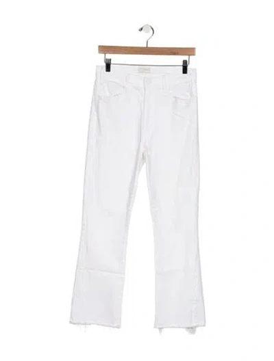 Pre-owned Mother High-rise Flared Jeans In Blue