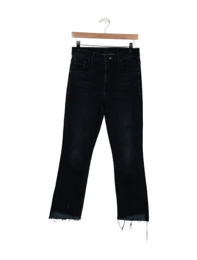 Pre-owned Mother High-rise Flared Jeans In Blue