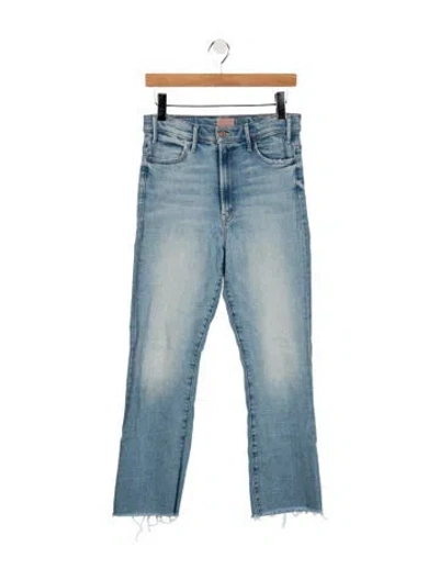 Pre-owned Mother High-rise Flared Jeans In Blue