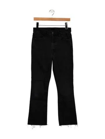 Pre-owned Mother High-rise Flared Jeans In Blue