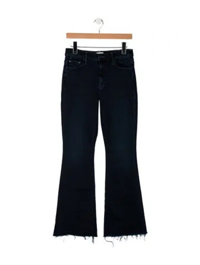 Pre-owned Mother High-rise Flared Jeans In Blue