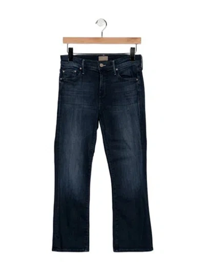 Pre-owned Mother High-rise Flared Jeans In Blue